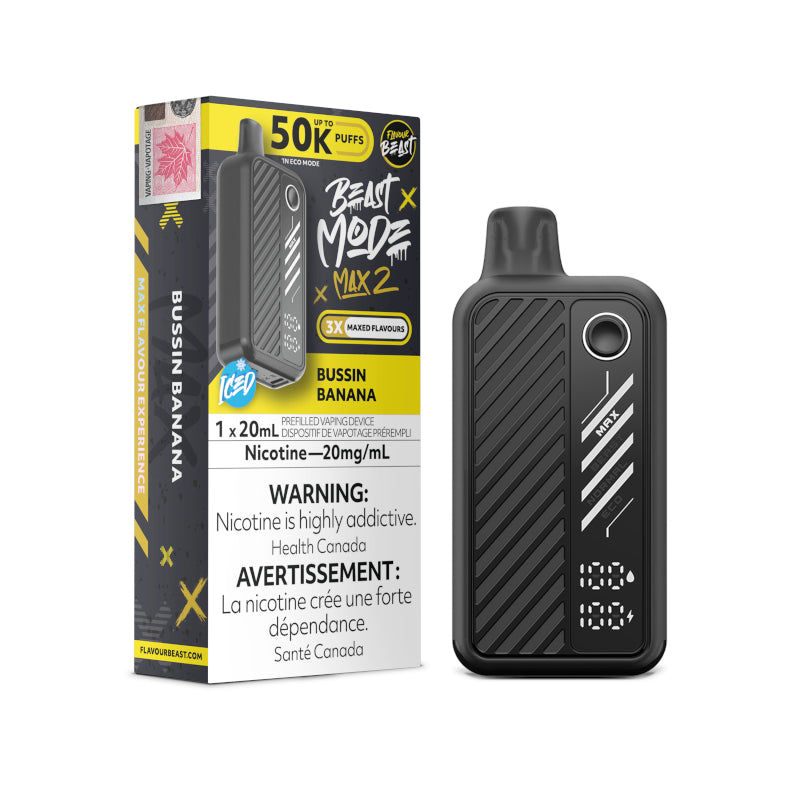 Bussin Banana Flavour Beast Beast Mode Max 2 vape Near Me