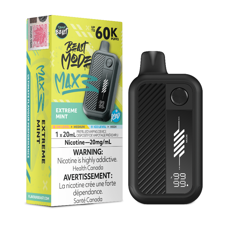 Extreme Mint Flavour Beast Beast Mode Max 3 vape Canada