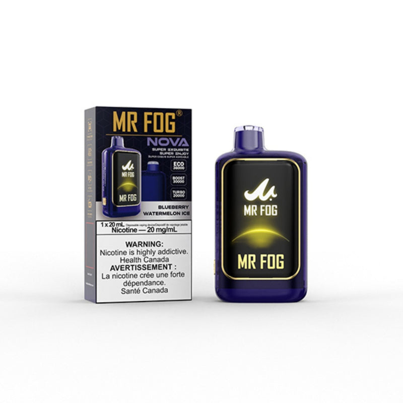Mr. Fog Nova 36K Disposable Vape - Blueberry Watermelon Ice | Theravape Vape Shop Canada TheraVape Inc. Mr. Fog Nova 36K Disposable Vape - Blueberry Watermelon Ice | Theravape Vape Shop Canada TheraVape Inc.