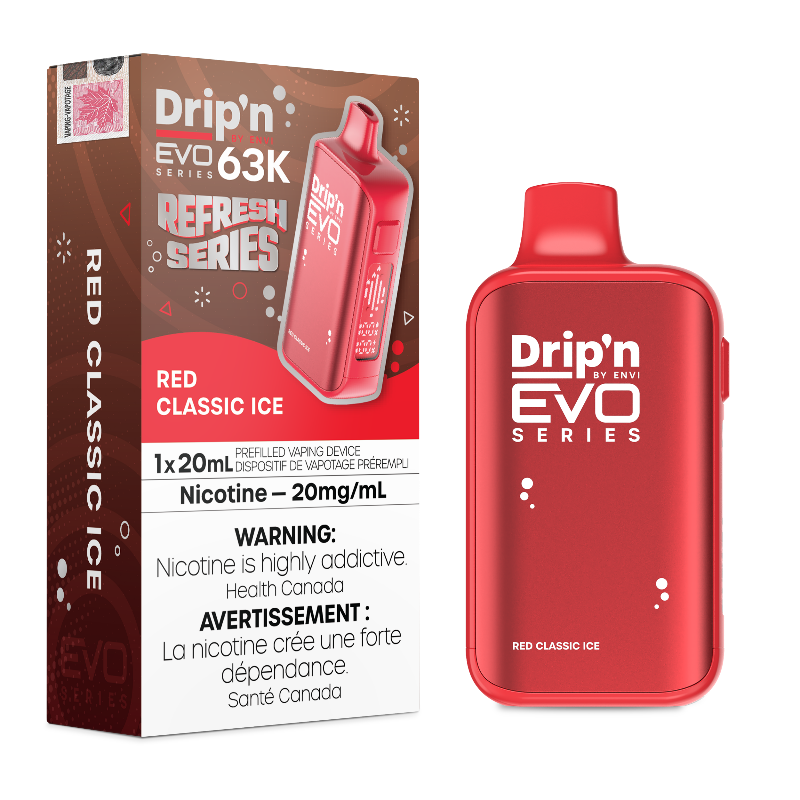 dripn evo red classic ice refresh series 63k canada near me