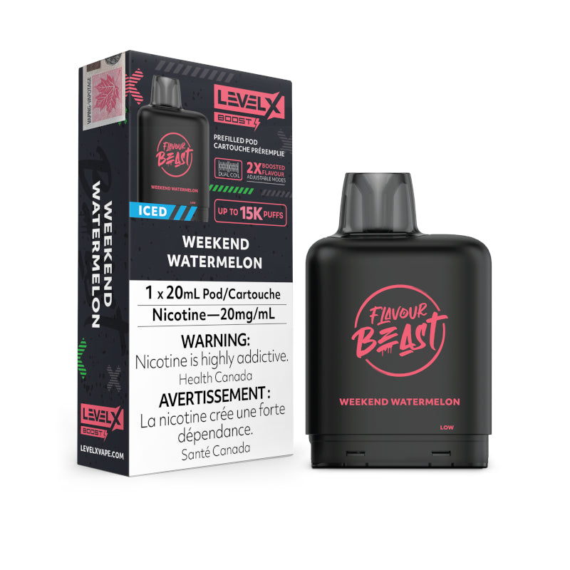 Weekend Watermelon Iced Flavour Beast Boost Level X Pods Near Me