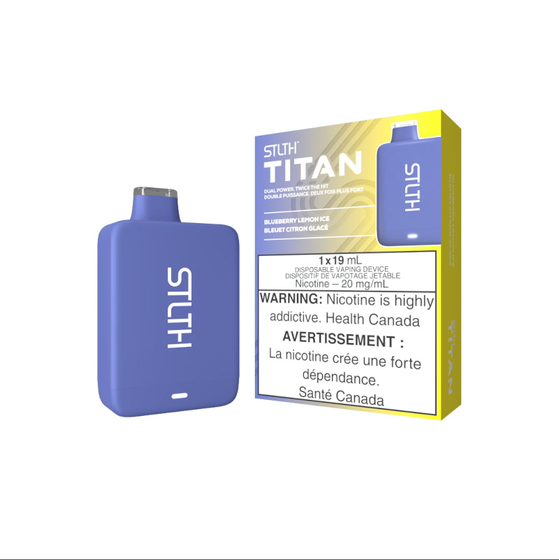 Disposable - STLTH Titan Disposable Vape - Blueberry Lemon Ice