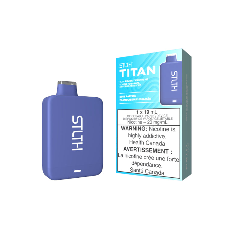 Disposable - STLTH Titan Disposable Vape - Blue Razz Ice