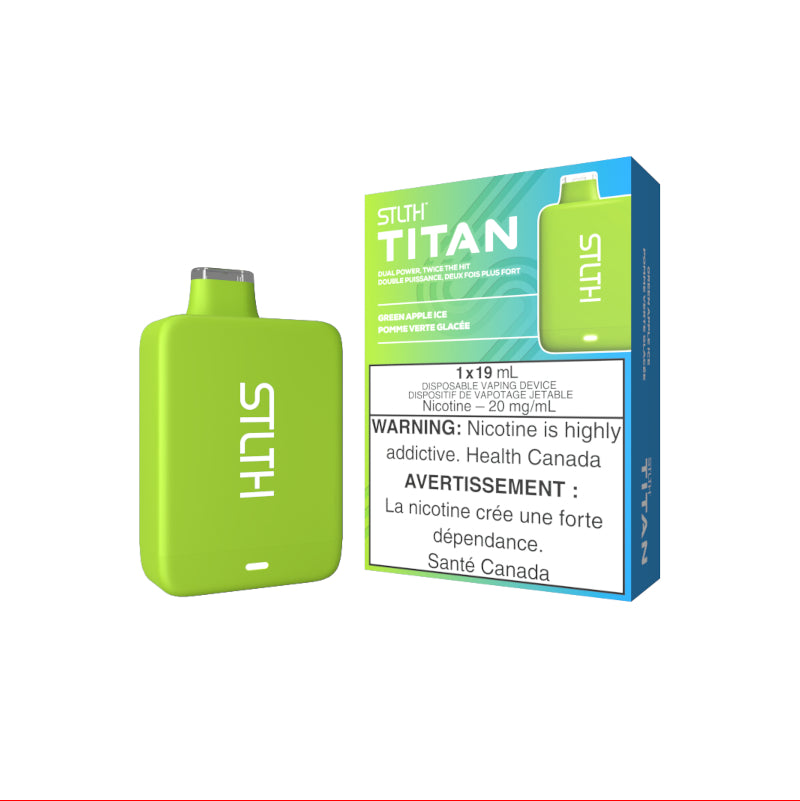 Disposable - STLTH Titan Disposable Vape - Green Apple Ice