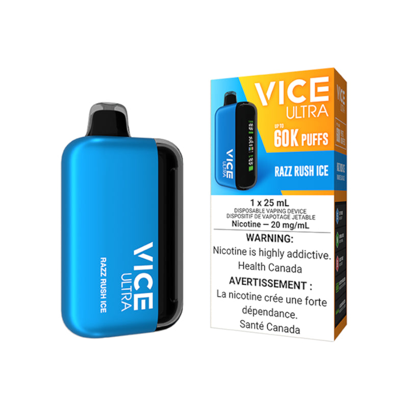 Razz Rush Ice Ultra Vice Disposable Manitoba
