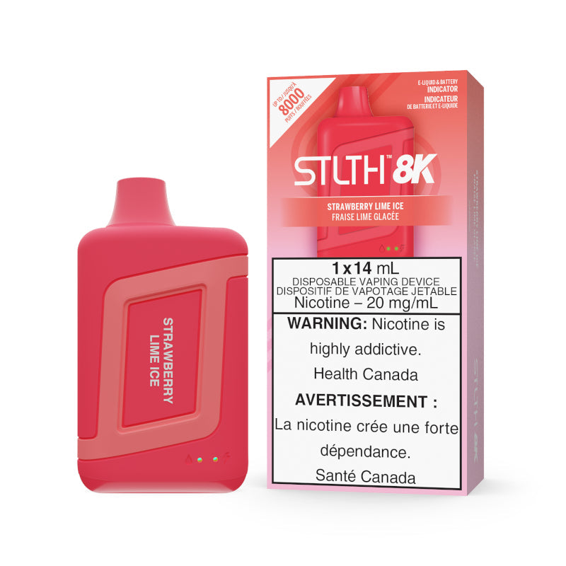STRAWBERRY LIME ICE Stlth 8K Box disposable vape Canada