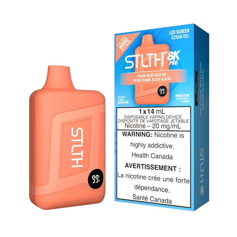 Disposable - STLTH 8K PRO Disposable Vape - Peach Blue Razz Ice