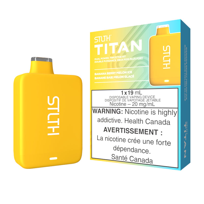 STLTH Titan Disposable Vape Banana Berry Melon Ice Theravape Vape