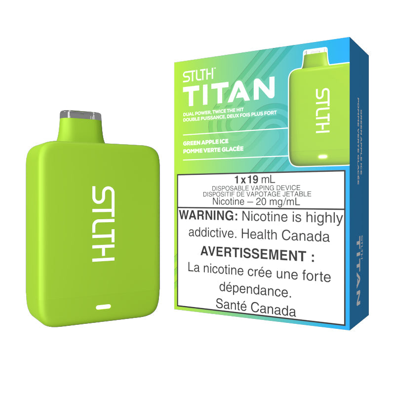Disposable - STLTH Titan Disposable Vape - Green Apple Ice