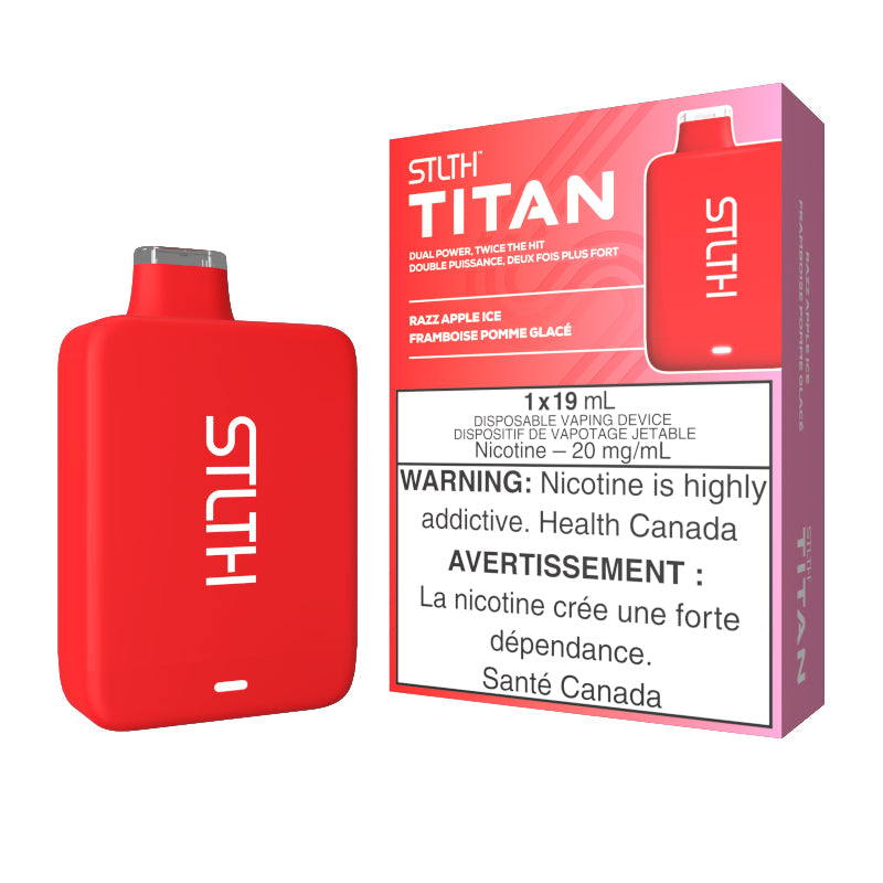 Disposable - STLTH Titan Disposable Vape - Razz Apple Ice