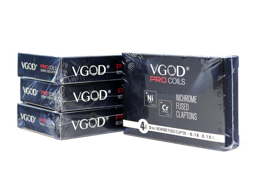 VGod Pro NiCr Fused Clapton Pro Coils 4 pack